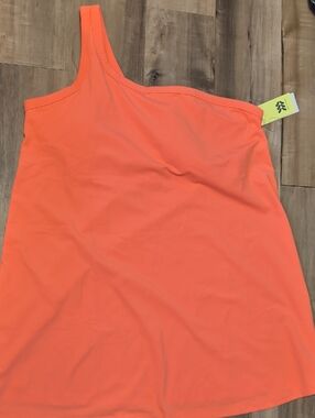 One-Shoulder Coral Dress